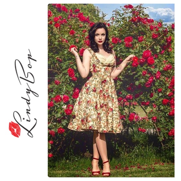 Lindy Bop Dresses & Skirts - NWT Lindy Bop Ophelia Floral Dress